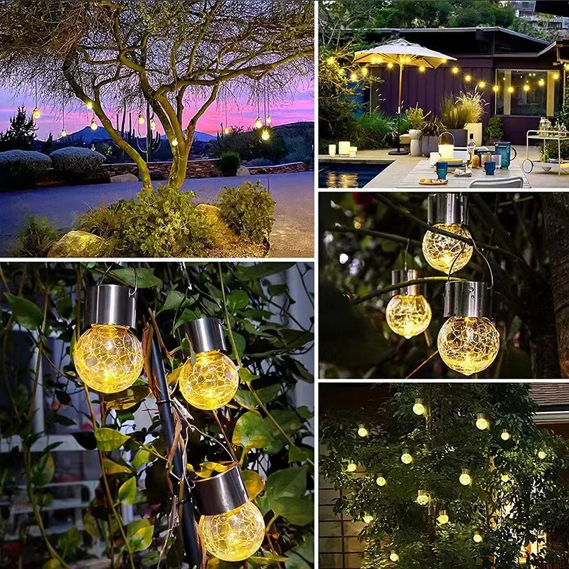 1/3/5 個太陽光発電屋外吊り下げライトカラフルな LED - Outdoor Lighting Under Pergola のレビューと価格