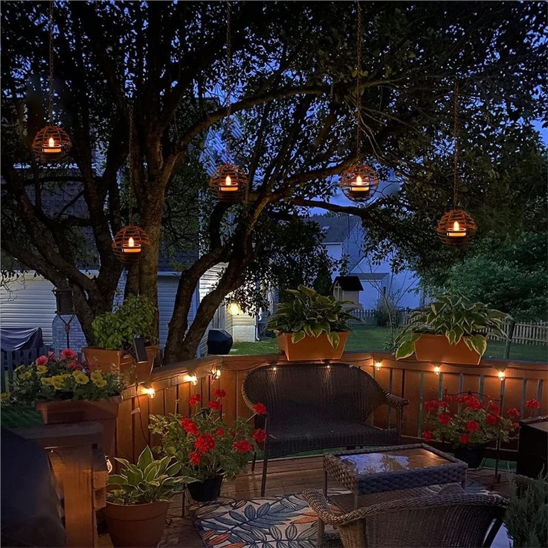 年間セール中 鉄球ソーラーライトセット(1セット)、防水・防 - Outdoor Lighting Year Round のレビューと価格