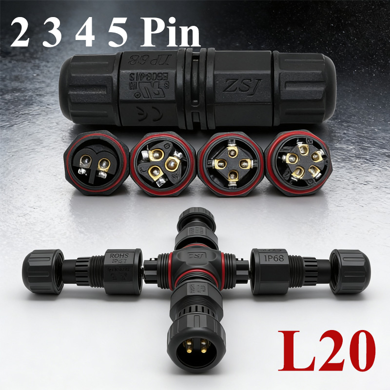 2ピン L20 ケーブルコネクタ ライトパワードライブ用 3 - Outdoor Lighting Joint Box のレビューと価格