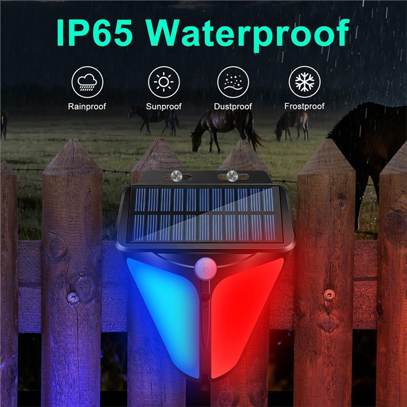 A24U ソーラーパワーストロボ警告灯、90DB サウンドア - Outdoor Lighting Motion Sensor のレビューと価格
