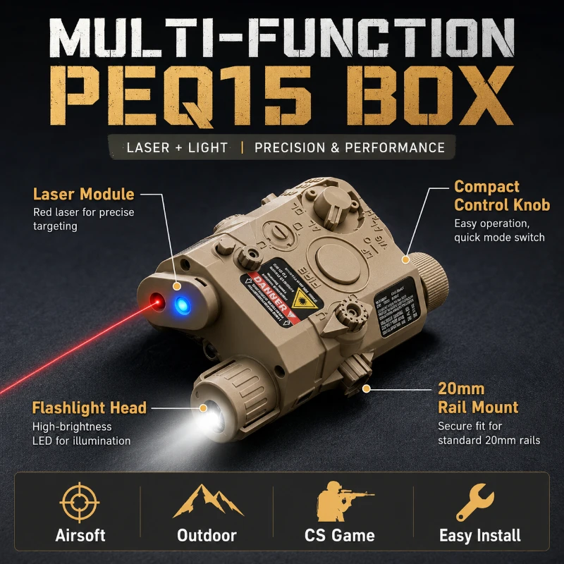 デュアルカラーPEQ15調整可能なビームライトボックスIR信 - Outdoor Lighting Collections のレビューと価格