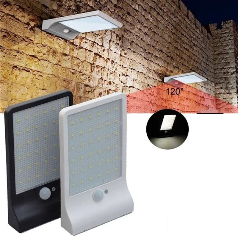 ソーラーウォールライト屋外防水36/48 LED太陽光発電モ - Outdoor Lighting With Outlet のレビューと価格