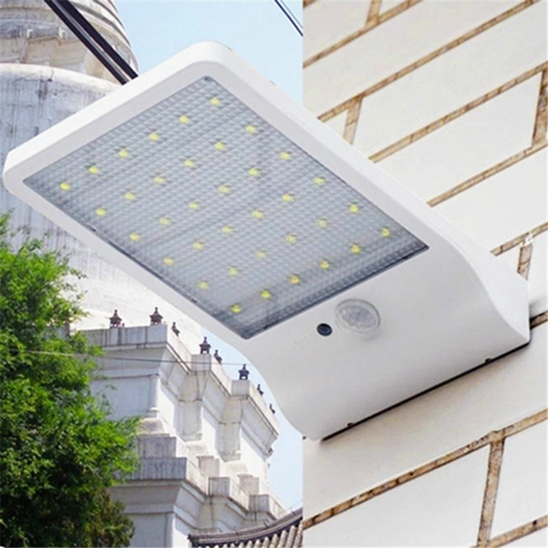 ソーラーウォールライト屋外防水36/48 LED太陽光発電モ - Outdoor Lighting With Outlet のレビューと価格