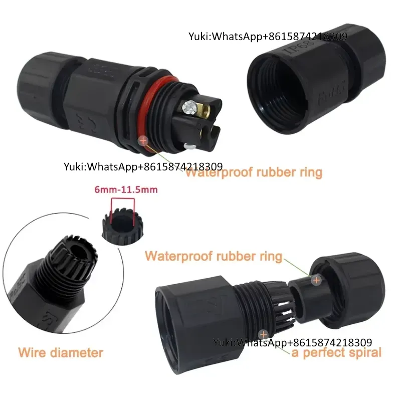 IP68 防水ケーブル T タップ電気コネクタ 4 ピン屋外 - Outdoor Lighting Cable のレビューと価格