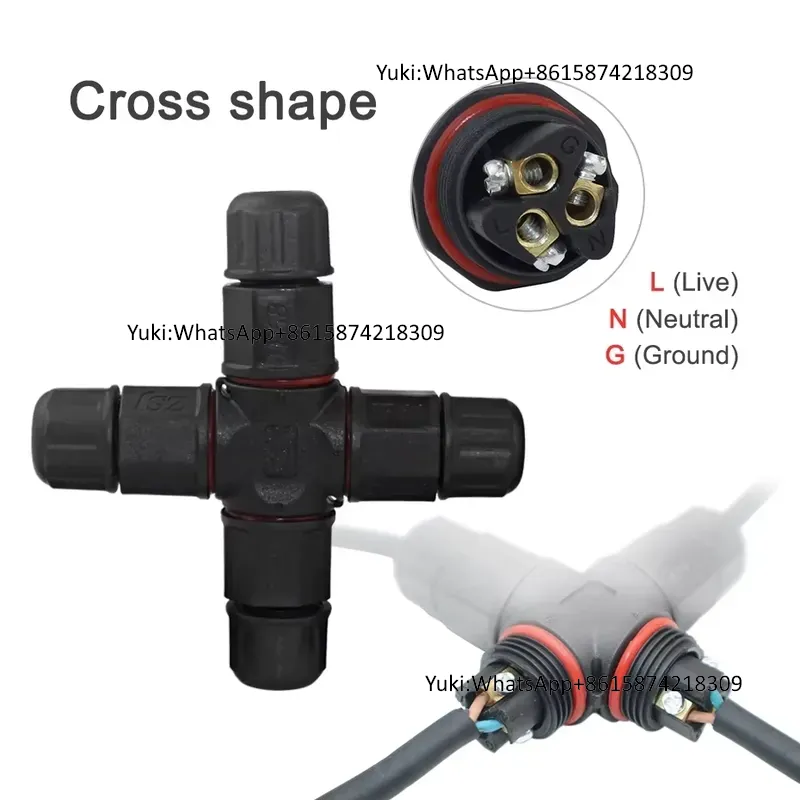 IP68 防水ケーブル T タップ電気コネクタ 4 ピン屋外 - Outdoor Lighting Cable のレビューと価格