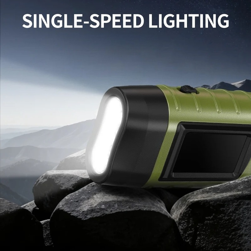 ポータブル LED 懐中電灯テントライトハンドクランクダイナ - Fire Torch Solar のレビューと価格