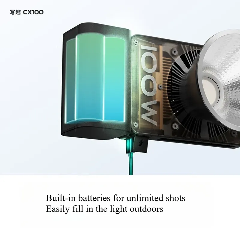CINEPEER CX100 100W プロ仕様 ポータブル - Outdoor Lighting Video Shooting のレビューと価格