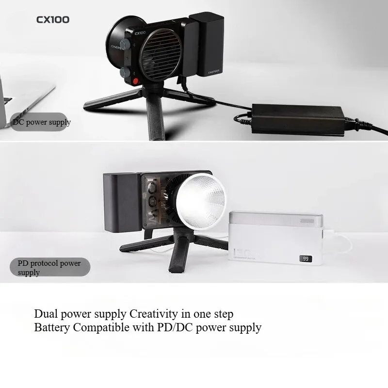 CINEPEER CX100 100W プロ仕様 ポータブル - Outdoor Lighting Video Shooting のレビューと価格
