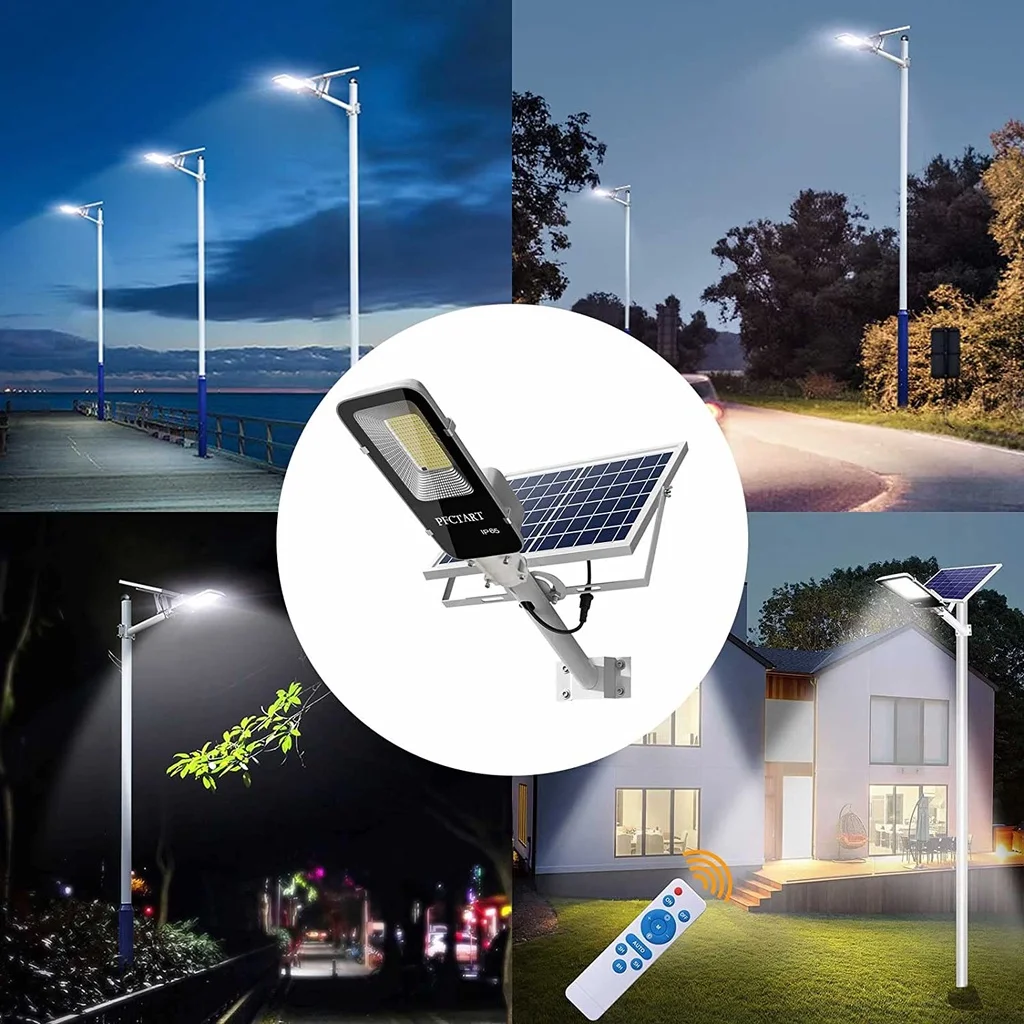 200 ワット強力なソーラーライト屋外ソーラー街路灯 600 - Outdoor Lighting Garage のレビューと価格