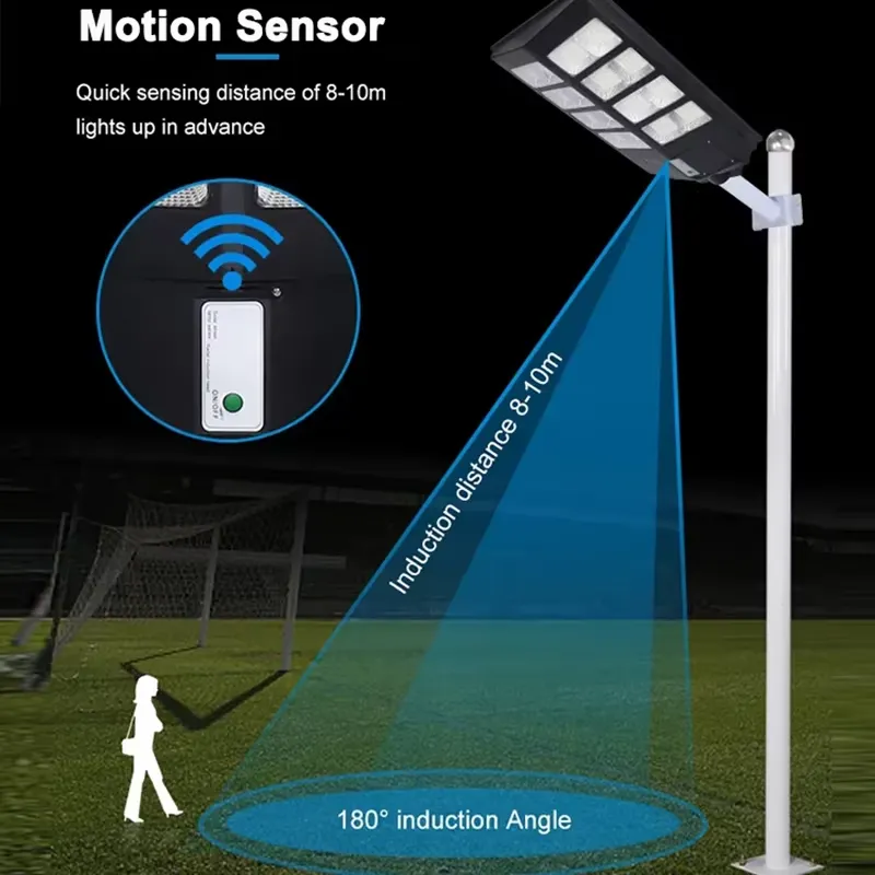 9WソーラーLED街路灯 屋外モーションセンサー 8000K - Outdoor Lighting Motion Sensor のレビューと価格