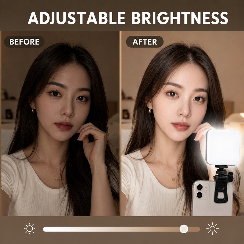 DY11ミニポータブルクリップオン携帯用フィルライト、ノート - Outdoor Lighting Video Shooting のレビューと価格