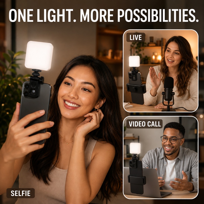DY11ミニポータブルクリップオン携帯用フィルライト、ノート - Outdoor Lighting Video Shooting のレビューと価格