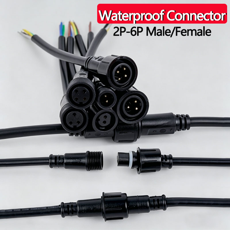 防水ワイヤーコネクタセット 2/3/4/5/6ピン プラグソ - Outdoor Lighting Cable のレビューと価格