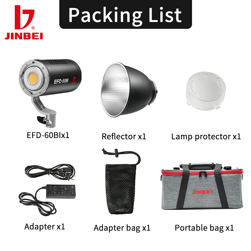 JINBEI EFD-60M高品質LEDビデオライト 550 - Outdoor Lighting Video Shooting のレビューと価格