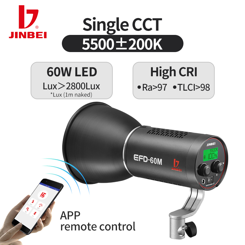 JINBEI EFD-60M高品質LEDビデオライト 550 - Outdoor Lighting Video Shooting のレビューと価格