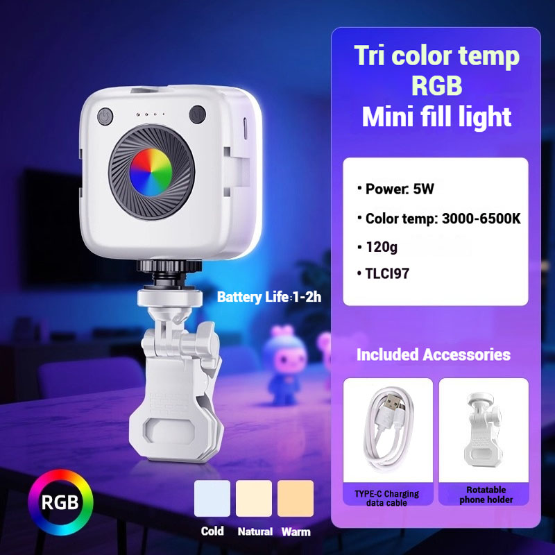ミニ RGB LED ビデオフィルライト充電式ポータブルカメ - Outdoor Lighting Video Shooting のレビューと価格