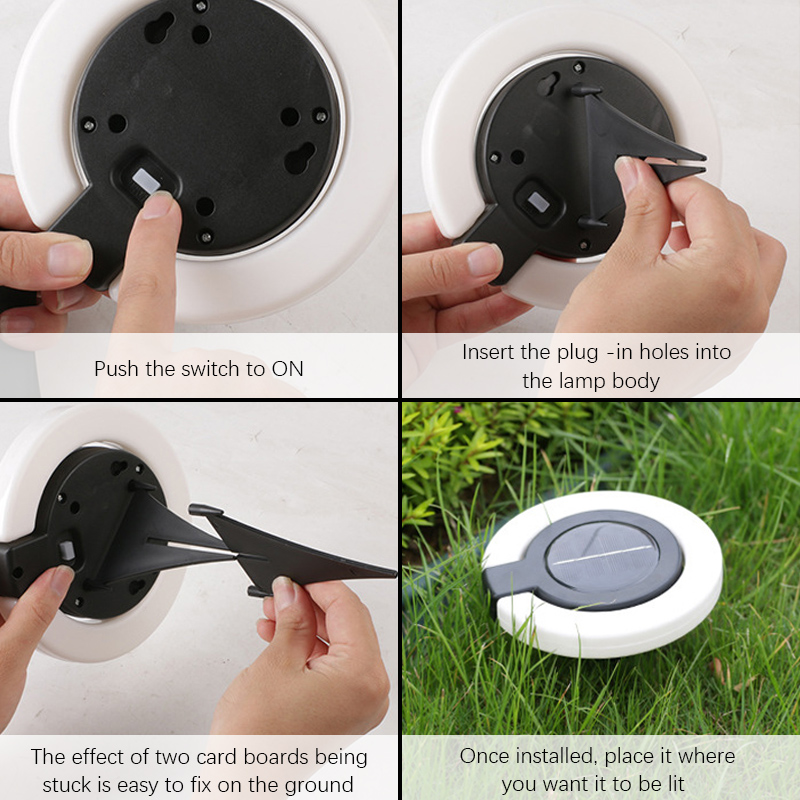 1/4パックソーラー屋外ライト、LED防水雰囲気ライト、暖色 - Outdoor Lighting With Outlet のレビューと価格