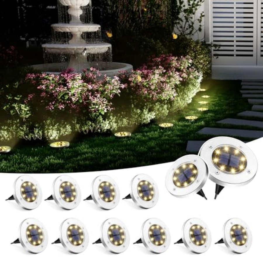 ソーラーグラウンドライト ソーラーライト 屋外防水 8 LE - Outdoor Lighting And Landscape のレビューと価格