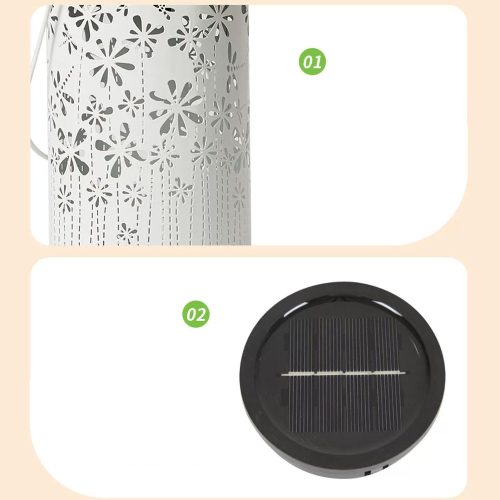 ポーチ用屋外ランタン カラフルな金属製フラワーランプ ソーラ - Outdoor Lighting And Landscape のレビューと価格