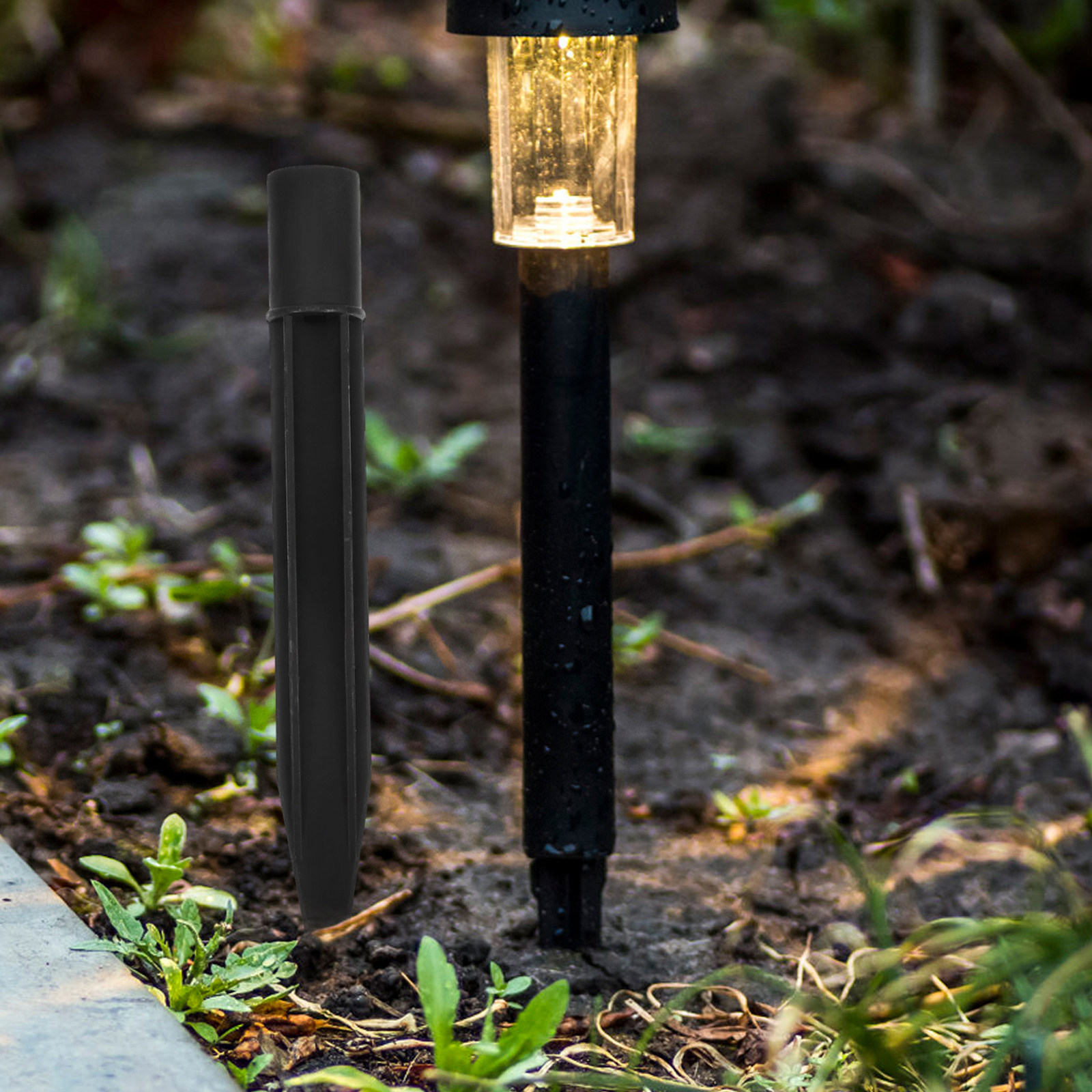 看板用の地面固定杭、ライト用の挿し込み棒、簡単に差し込むこと - Outdoor Lighting And Landscape のレビューと価格