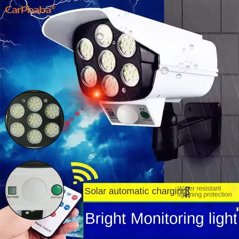 屋外ソーラーライト人感センサーセキュリティダミーカメラワイヤ - Outdoor Lighting Motion Sensor のレビューと価格