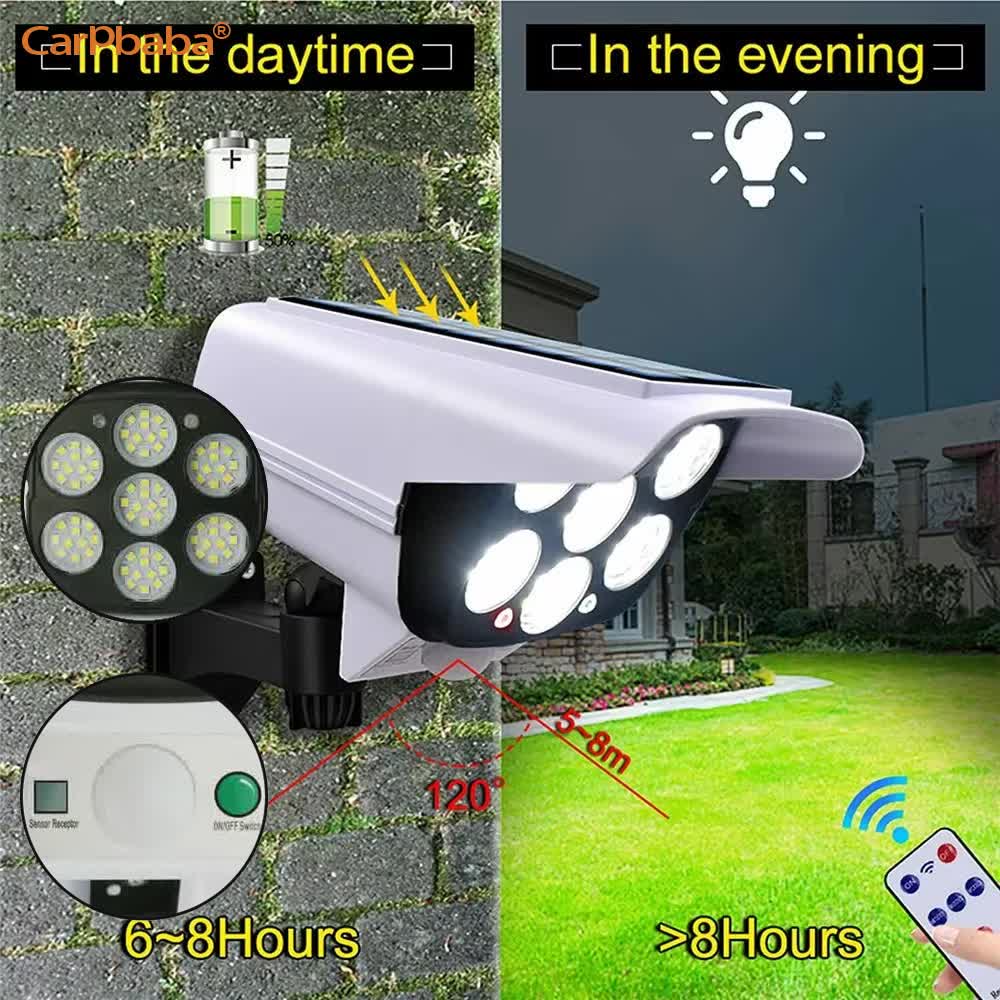 屋外ソーラーライト人感センサーセキュリティダミーカメラワイヤ - Outdoor Lighting Motion Sensor のレビューと価格