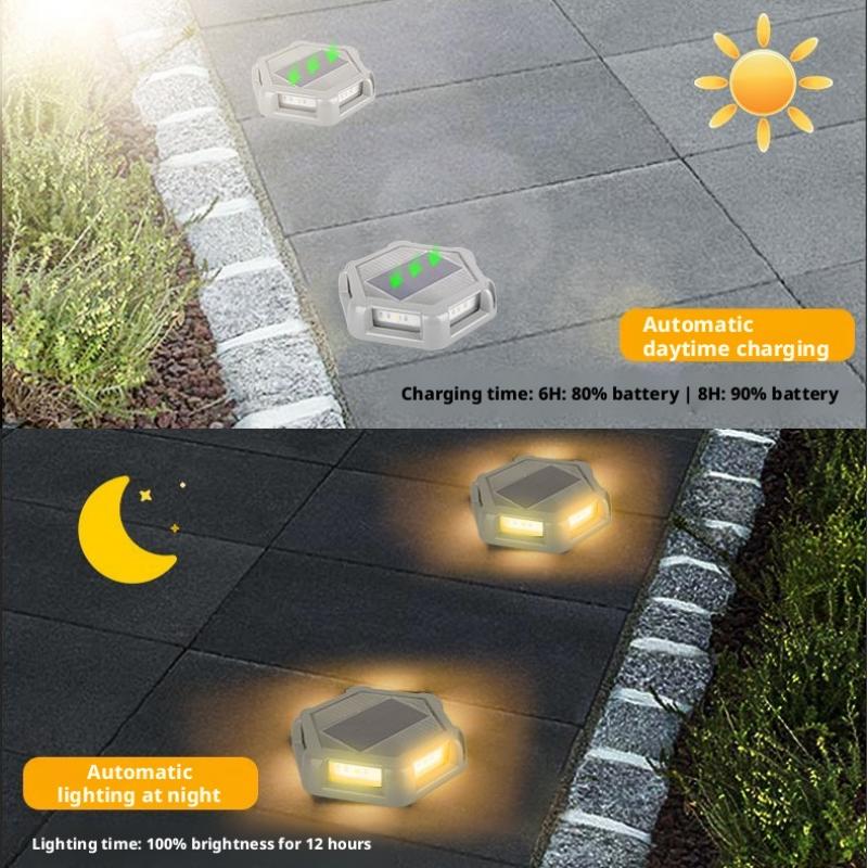 太陽光発電式地下ランプ 屋外防水 丸型地下ライト LED埋め - Outdoor Lighting Year Round のレビューと価格