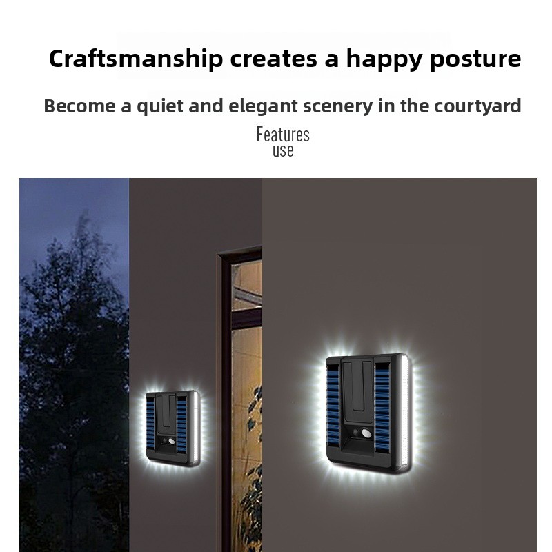 新しいスマート屋外折りたたみソーラーウォールランプヨーロピア - Outdoor Lighting Motion Sensor のレビューと価格