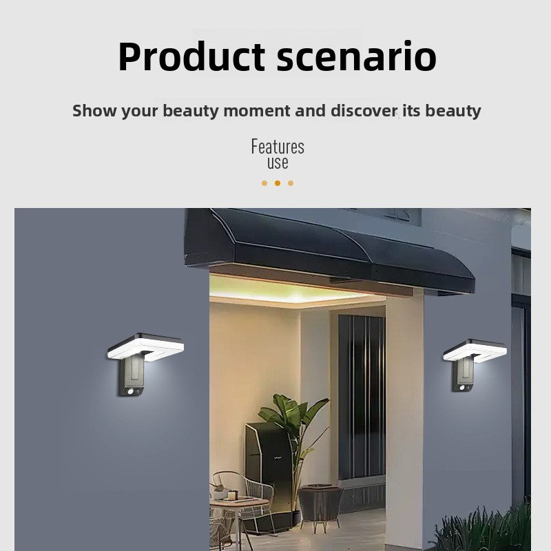 新しいスマート屋外折りたたみソーラーウォールランプヨーロピア - Outdoor Lighting Motion Sensor のレビューと価格